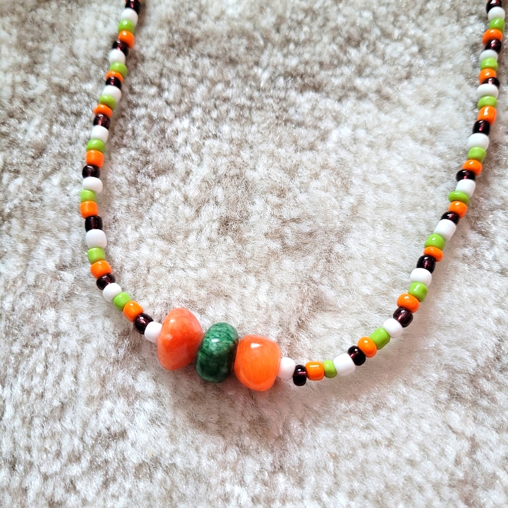 🦋Handcrafted Stone Necklace